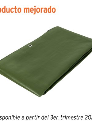 16374 - Lona uso rudo 3 x 4 m, verde olivo, 240 g/m2, TRUPER EXPERT