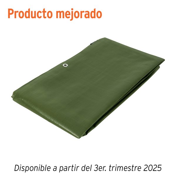 16374 - Lona uso rudo 3 x 4 m, verde olivo, 240 g/m2, TRUPER EXPERT