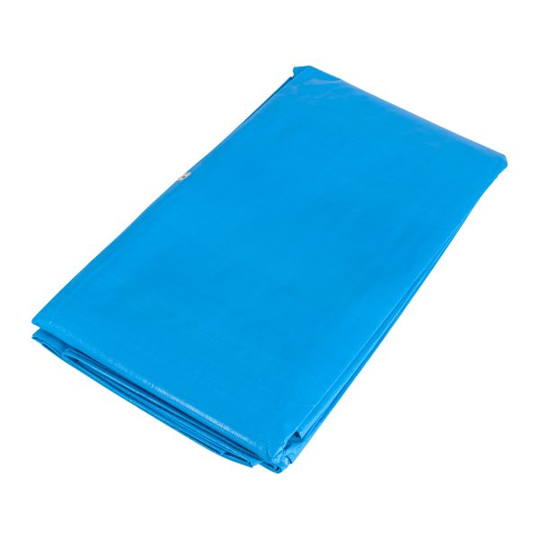 15372 - Lona de polietileno reforzada 4 x 5 m, azul, 180g/m2, TRUPER