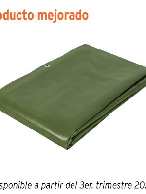 16376 - Lona uso rudo 4 x 6 m, verde olivo, 240 g/m2, TRUPER EXPERT