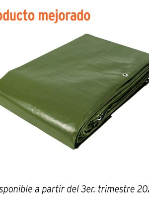16379 - Lona uso rudo 6 x 12 m, verde olivo, 240 g/m2, TRUPER EXPERT