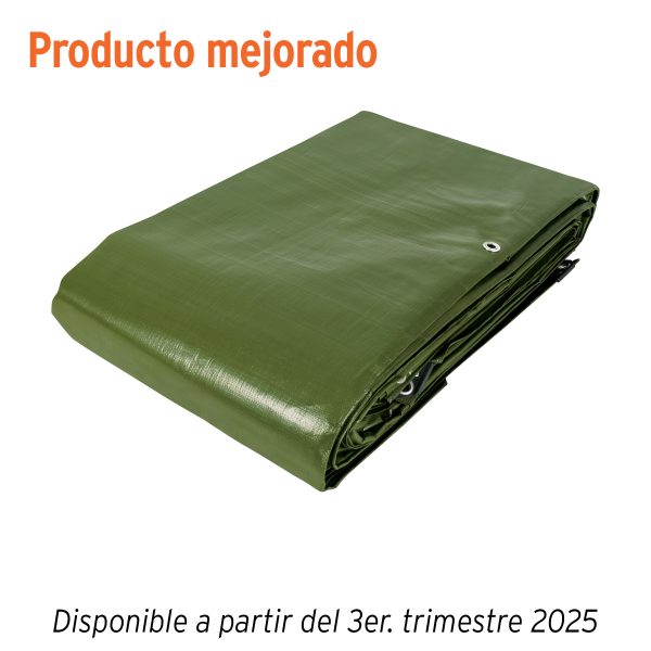 16379 - Lona uso rudo 6 x 12 m, verde olivo, 240 g/m2, TRUPER EXPERT