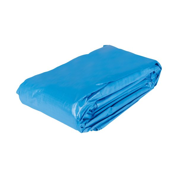 15375 - Lona de polietileno reforzada 6x12 m, azul, 180g/m2, TRUPER