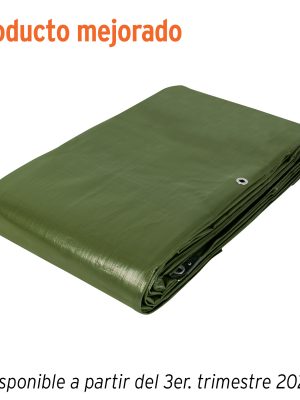 16378 - Lona uso rudo 6 x 9 m, verde olivo, 240 g/m2, TRUPER EXPERT