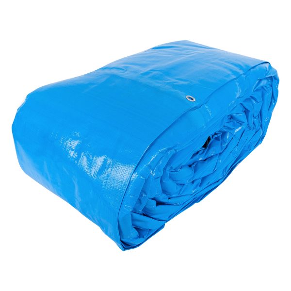 102577 - Lona de polietileno reforzada 9x14 m, azul, 180g/m2, TRUPER