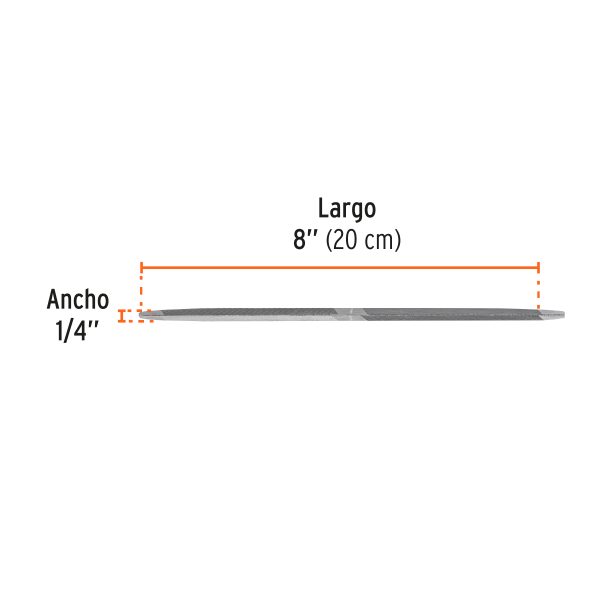 15135 - Lima triángulo doble 8', Truper