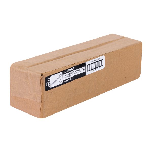 10917 - Lima triángulo pesado 5', 34 dpp, con mango, TRUPER