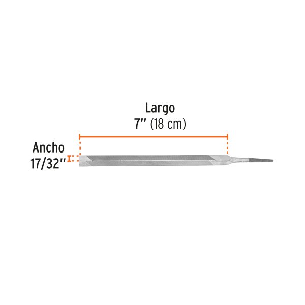 15124 - Lima triángulo pesado 7', 34 dpp, TRUPER
