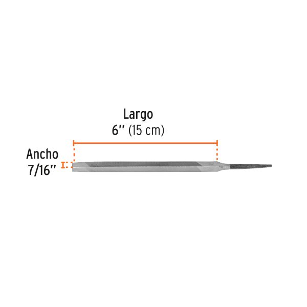 15128 - Lima triangular 6' para machete, 34 dpp, TRUPER