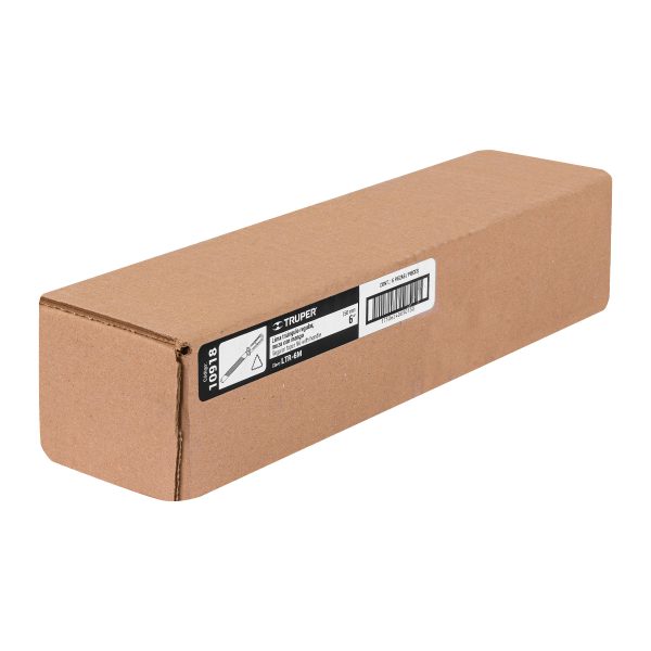 10918 - Lima triángular 6' para machete, 34 dpp, con mango, TRUPER