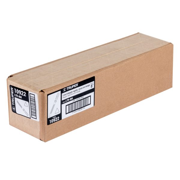 10922 - Lima triángular 8' para machete, 36 dpp, con mango, TRUPER