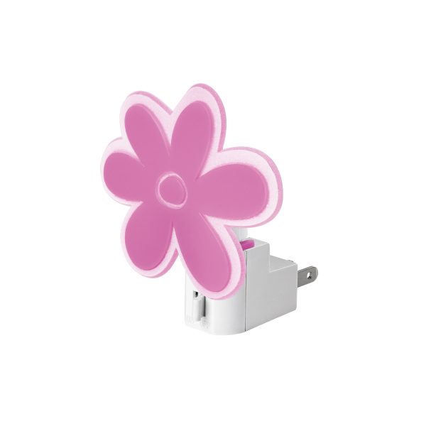 46130 - Luz de noche con lámpara E12, flor, Volteck