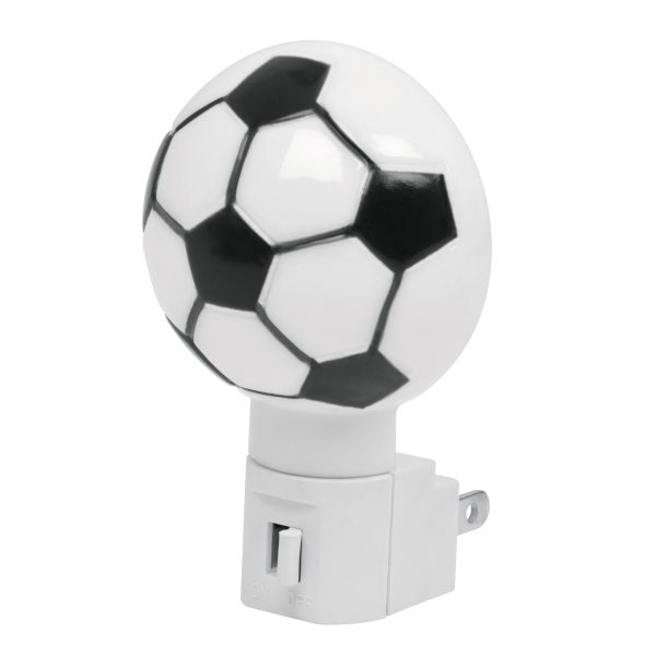 46133 - Luz de noche con lámpara E12, balón soccer, Volteck