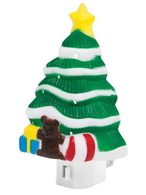 LUZ-08.jpg 46137 - Luz de noche con lámpara E12, pino de navidad, Volteck