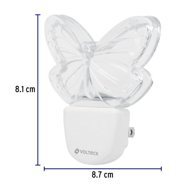 46150 - Luz de noche de LED, mariposa, Volteck