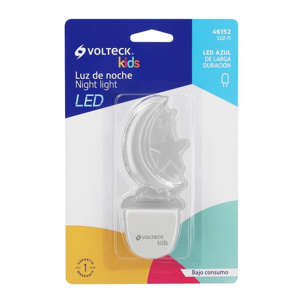 46152 - Luz de noche de LED, luna, Volteck
