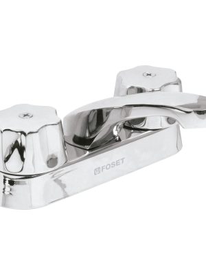 49587 - Mezcladora 4' para lavabo, nariz larga, cartucho compresión