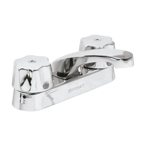 49587 - Mezcladora 4' para lavabo, nariz larga, cartucho compresión