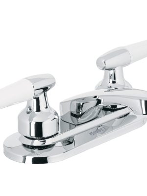 M-048I.jpg 49203 - Mezcladora 4' para lavabo, nariz larga, manerales cono