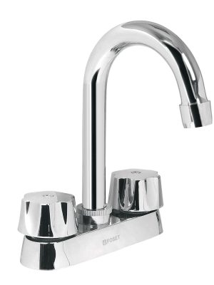 49275 - Mezcladora 4' para lavabo, cuello bar, cartucho cerámico