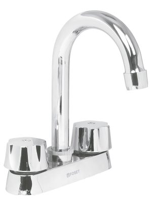 M-060-C.jpg 47689 - Mezcladora 4' para lavabo, cuello bar, cartucho compresión