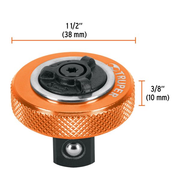 13653 - Matraca cuadro 1/2' tipo perilla, Truper