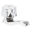 49229 - Llave individual para lavabo, maneral metálico, Foset Basic