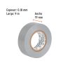 13516 - Cinta de aislar de 9 m x 19 mm, gris, Truper
