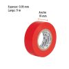 13513 - Cinta de aislar de 9 m x 19 mm, roja, Truper