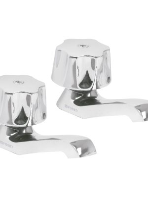 M-242.jpg 49234 - Juego 2 llaves individuales para lavabo, manerales metálicos