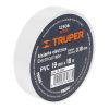 12506 - Cinta de aislar de 18 m x 19 mm, blanca, Truper
