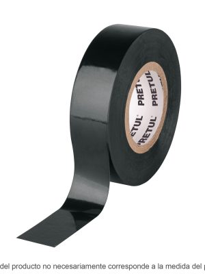 20522 - Cinta de aislar de 18 m x 19 mm, negra, Pretul