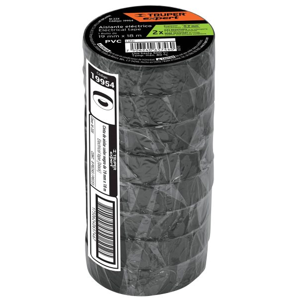 19954 - Cinta de aislar 19mm x 18m Truper Expert