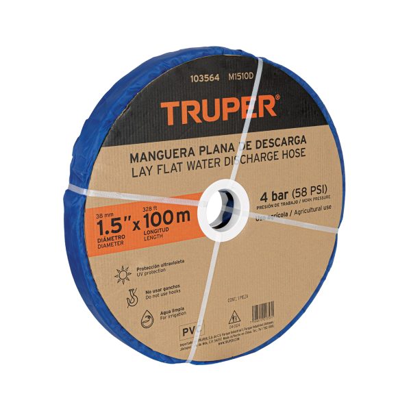 103564 - Rollo de manguera plana de 1.5'x100m de descarga p/motobomba
