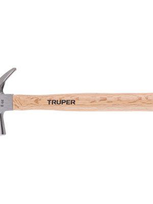 10554 - Martillo cabeza cónica 18 mm uña curva, mango madera, TRUPER