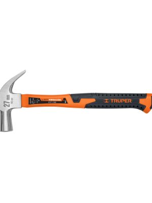 10851 - Martillo cabeza cónica 27 mm uña curva, mango fibra vidrio