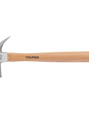 10561 - Martillo cabeza cónica 29 mm uña curva, mango madera, TRUPER