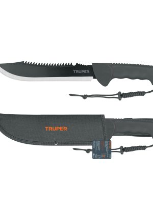 103015 - Machete doble filo 10', cacha inyectada, con funda, TRUPER