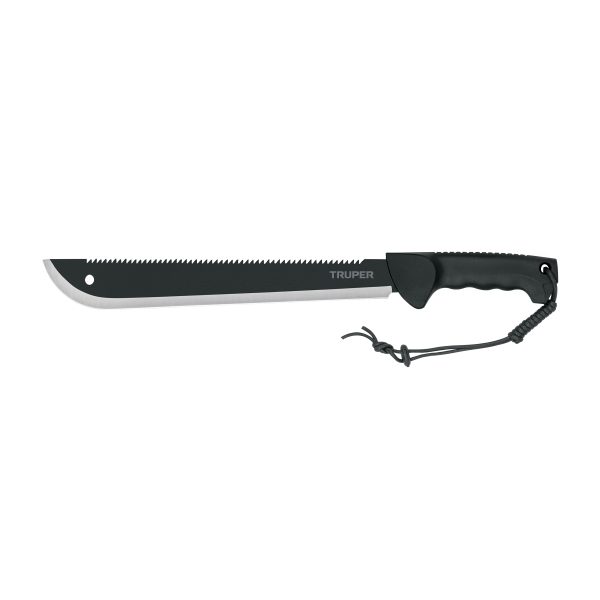 103827 - Machete doble filo 14', cacha inyectada, con funda, TRUPER