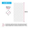 42958 - Rollo malla ciclónica cal.12.5, 1.25x20m, abertura69mm 26kg