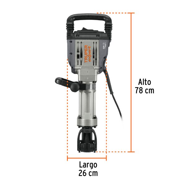 100893 - Martillo demoledor HEX 20 kg, 55J, 1600W, TRUPER EXPERT