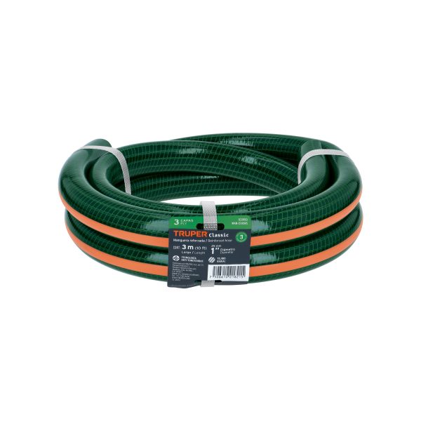 103950 - Manguera de jardín 1', 3 capas, 3m, sin conexiones, TRUPER