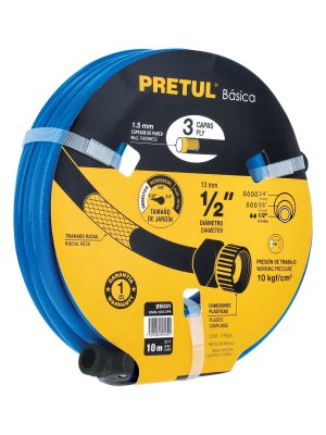 MAN-10X1-2PA.jpg 25031 - Manguera azul 1/2' 3 capas 10 m conexiones plásticas, PRETUL