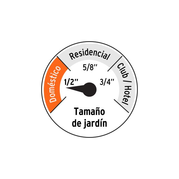 16050 - Manguera 1/2'reforzada 3 capas 10 m conexiones plásticas