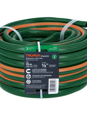 MAN-15X1-2RS.jpg 103943 - Manguera de jardín 1/2', 3 capas, 15m, sin conexiones TRUPER