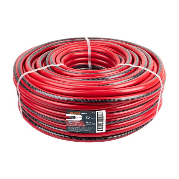 11127 - Metro de manguera 3/4' 4 capas en rollo de 100 m, Truper