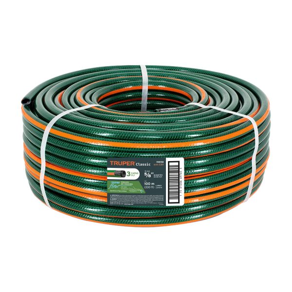 19858 - Metro de manguera 5/8' 3 capas en rollo de 100 m, Truper