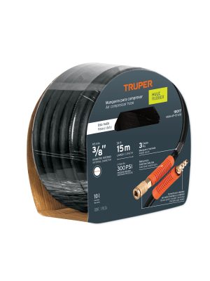 19017 - Manguera para compresor, de hule, 15m x 3/8', Truper