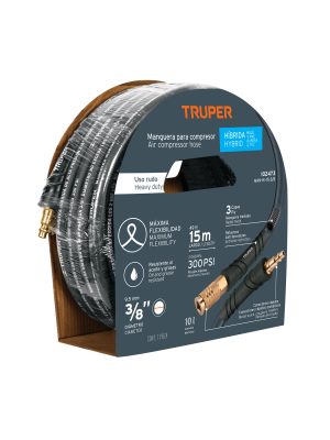 102473 - Manguera para compresor, híbrida, 15m x 3/8', Truper