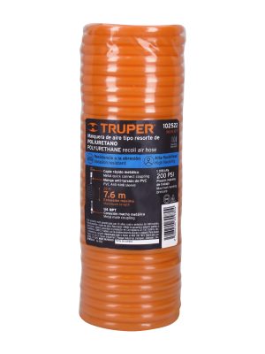 102522 - Manguera para compresor, tipo resorte, 7.6 m, TRUPER